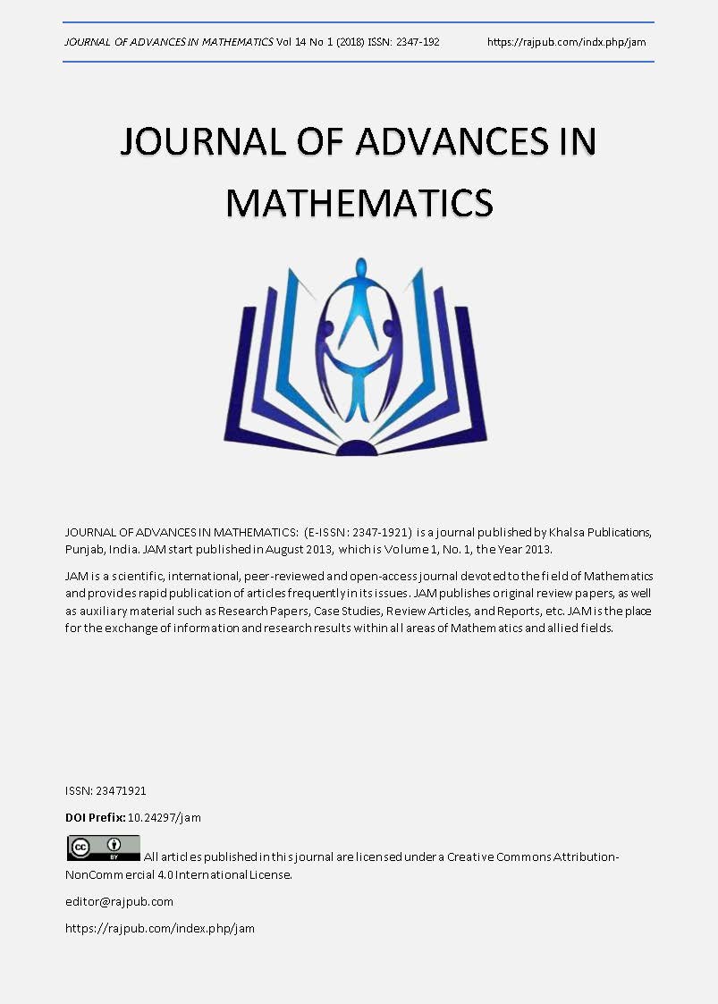 					View Vol. 14 No. 1 (2018): Advances in Mathematics
				